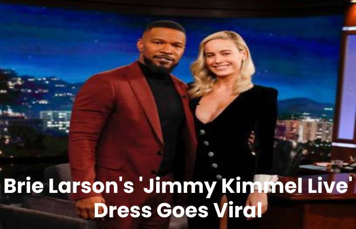 Brie Larson's 'Jimmy Kimmel Live' Dress Goes Viral