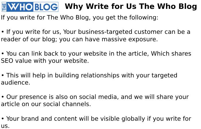 Why Write for Us The Who Blog - Cystic Fibrosis Write for Us 