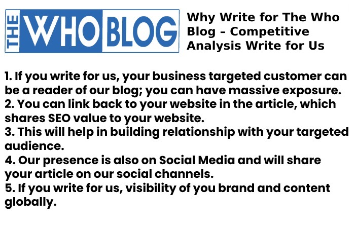 the who blog Why write for us 
