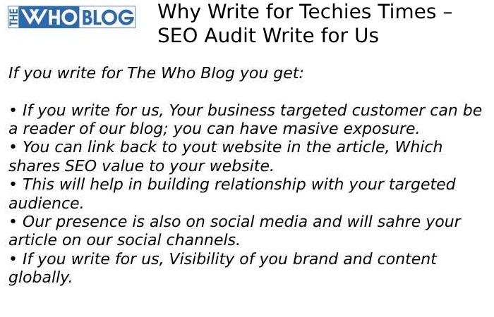 why wirte for us the who blog